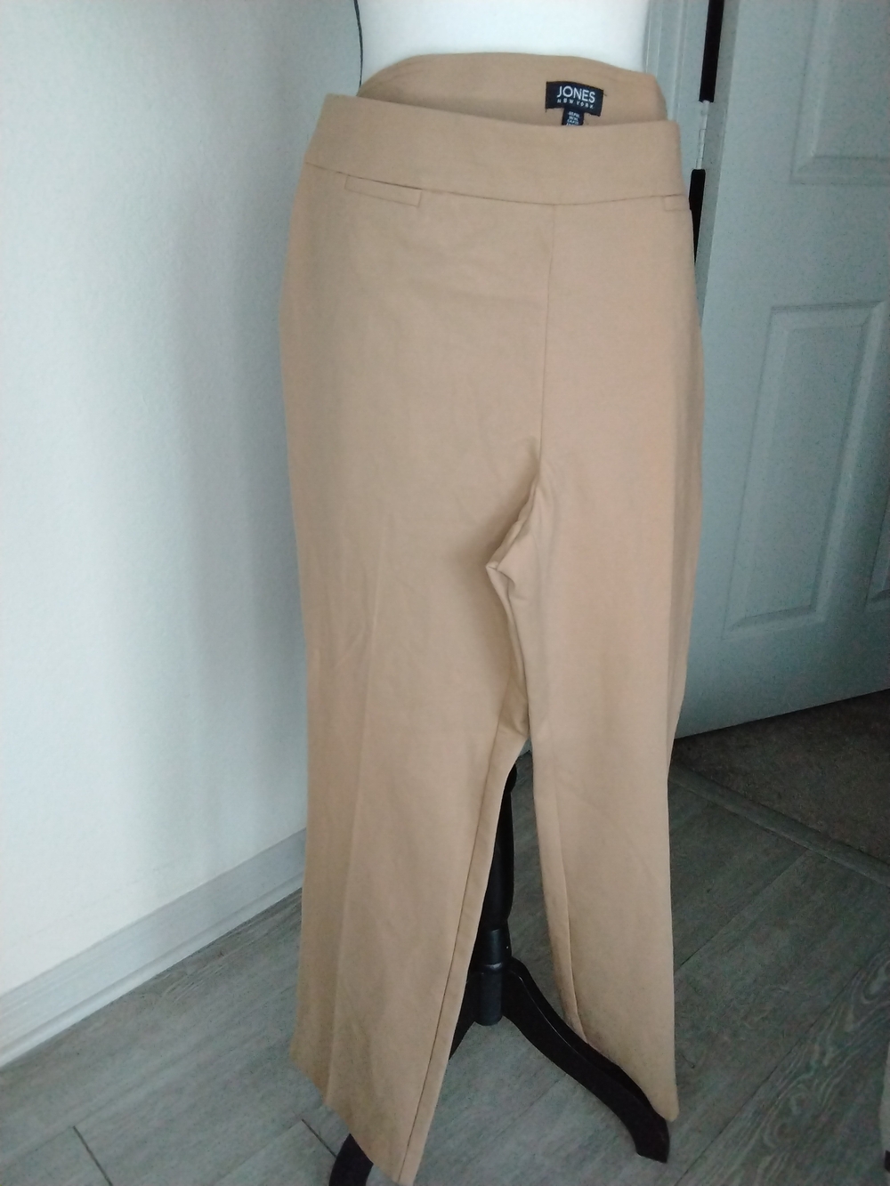Jones New York Beige Wide Leg Dress Pants